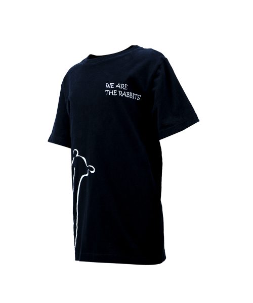 Alternative view of 𝙆𝙄𝘿𝙎 - BGPU SUPER SOFT T-SHIRT SS23/24 - Rabbit Run (Black)