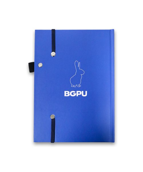Alternative view of สมุด BGPU NOTEBOOK WITH STRAP 2024/25 (สีน้ำเงิน)