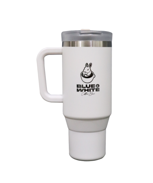 Alternative view of แก้ว BGPU X Blue and White Tumbler 2025