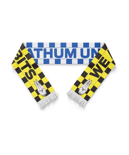 Alternative view of ผ้าพันคอ BGPU CHECKER BLUE - YELLOW SCARF 2025/26 (ลายตาราง)