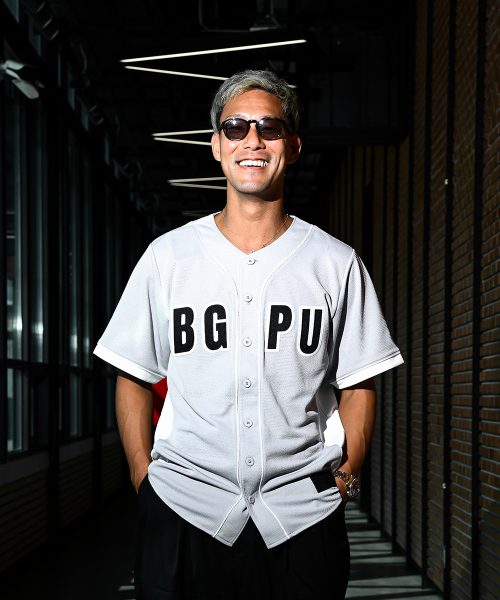 Alternative view of BGPU BASEBALL SHIRT 2025/26 (สีเทา)