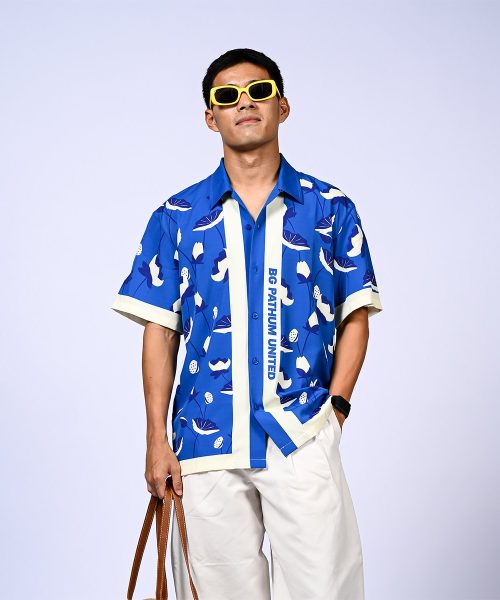 Alternative view of BGPU HAWAII SHIRT 2026 (น้ำเงิน)