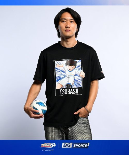 Alternative view of เสื้อยืด BG SPORTS X CAPTAIN TSUBASA 2026 (สีดำ)